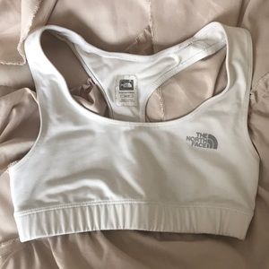 North Face Sports Bra White